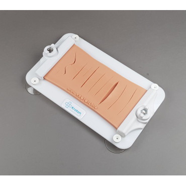 Flat skin model for learning surgical cutting and suturing (SUR015)